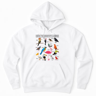 How To Identify A Bird Birds Lover Nature Birdwatcher Hoodie