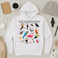 How To Identify A Bird Birds Lover Nature Birdwatcher Hoodie