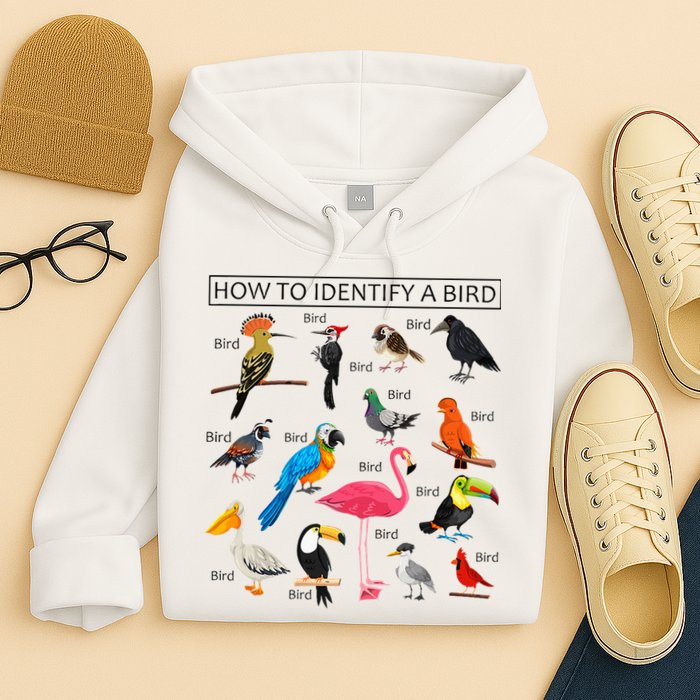 How To Identify A Bird Birds Lover Nature Birdwatcher Hoodie
