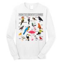 How To Identify A Bird Birds Lover Nature Birdwatcher Long Sleeve Shirt