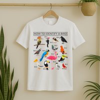 How To Identify A Bird Birds Lover Nature Birdwatcher T-Shirt