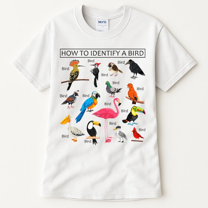 How To Identify A Bird Birds Lover Nature Birdwatcher Tall T-Shirt