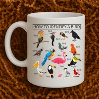 How To Identify A Bird Birds Lover Nature Birdwatcher Mug