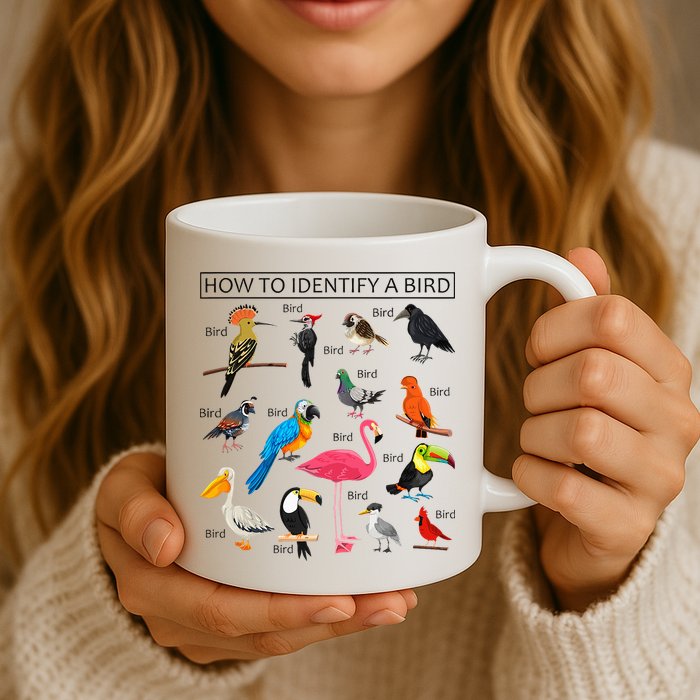 How To Identify A Bird Birds Lover Nature Birdwatcher Mug