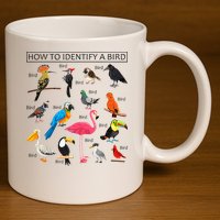 How To Identify A Bird Birds Lover Nature Birdwatcher 11oz C Handle Ceramic Mug