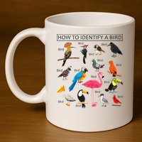 How To Identify A Bird Birds Lover Nature Birdwatcher 11oz C Handle Ceramic Mug