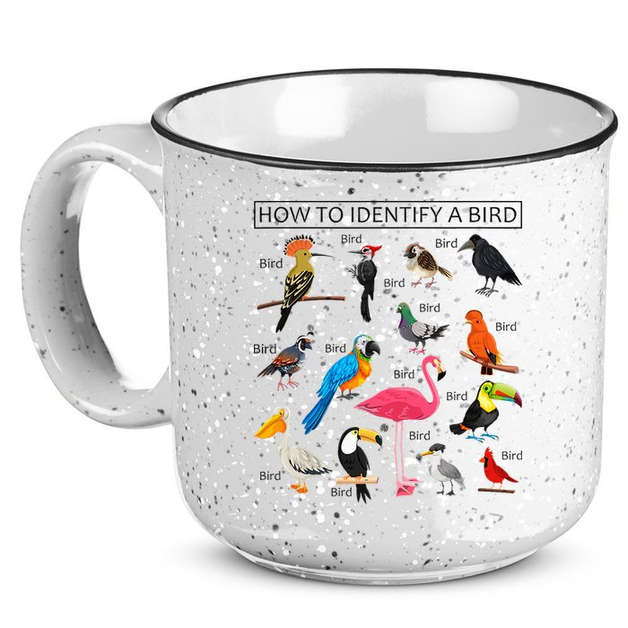 How To Identify A Bird Birds Lover Nature Birdwatcher 15oz Campfire Ceramic Mug