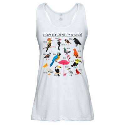How To Identify A Bird Birds Lover Nature Birdwatcher Ladies Essential Flowy Tank