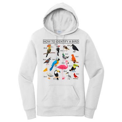 How To Identify A Bird Birds Lover Nature Birdwatcher Women's Pullover Hoodie