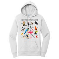 How To Identify A Bird Birds Lover Nature Birdwatcher Women's Pullover Hoodie