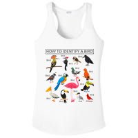 How To Identify A Bird Birds Lover Nature Birdwatcher Ladies PosiCharge Competitor Racerback Tank