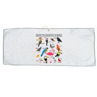 How To Identify A Bird Birds Lover Nature Birdwatcher Large Microfiber Waffle Golf Towel