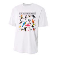 How To Identify A Bird Birds Lover Nature Birdwatcher Youth Performance Sprint T-Shirt