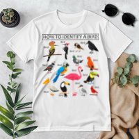 How To Identify A Bird Birds Lover Nature Birdwatcher Premium T-Shirt