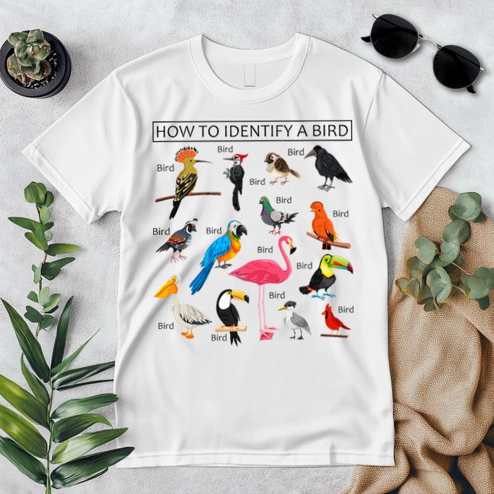 How To Identify A Bird Birds Lover Nature Birdwatcher Premium T-Shirt