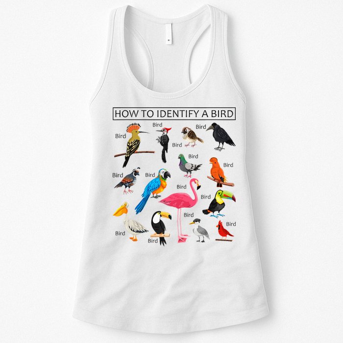 How To Identify A Bird Birds Lover Nature Birdwatcher Womens Tank Top