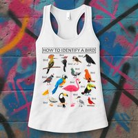 How To Identify A Bird Birds Lover Nature Birdwatcher Womens Tank Top