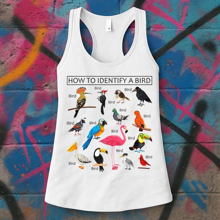 How To Identify A Bird Birds Lover Nature Birdwatcher Womens Tank Top