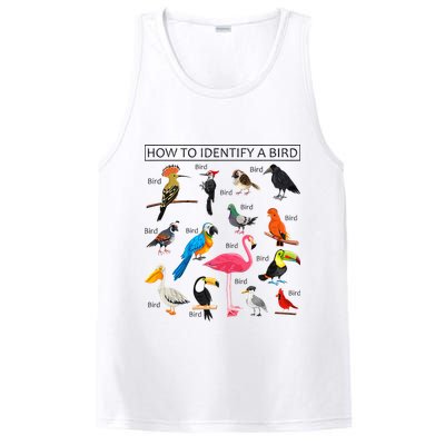 How To Identify A Bird Birds Lover Nature Birdwatcher PosiCharge Competitor Tank