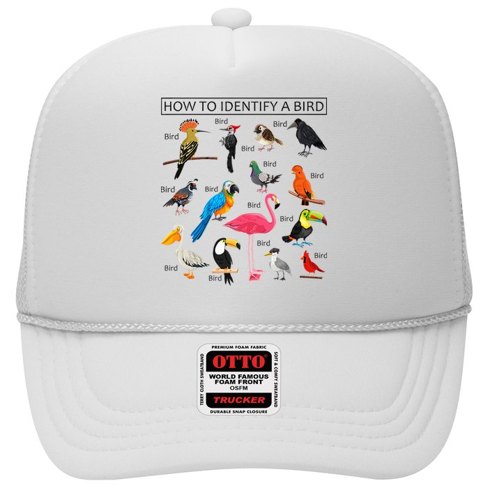 How To Identify A Bird Birds Lover Nature Birdwatcher Trucker Hat