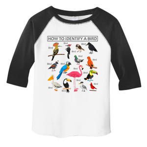 How To Identify A Bird Birds Lover Nature Birdwatcher Toddler Fine Jersey T-Shirt