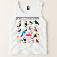 How To Identify A Bird Birds Lover Nature Birdwatcher Tank Top