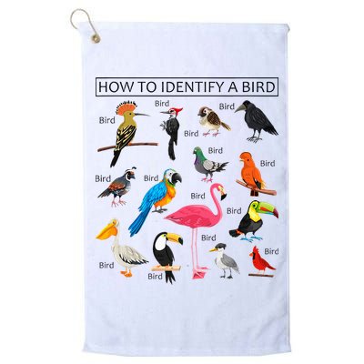 How To Identify A Bird Birds Lover Nature Birdwatcher Golf Towel