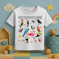 How To Identify A Bird Birds Lover Nature Birdwatcher Toddler T-Shirt