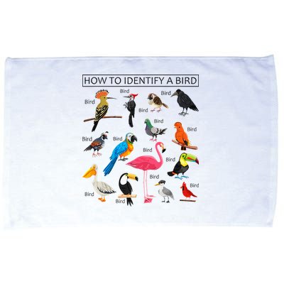 How To Identify A Bird Birds Lover Nature Birdwatcher Microfiber Hand Towel