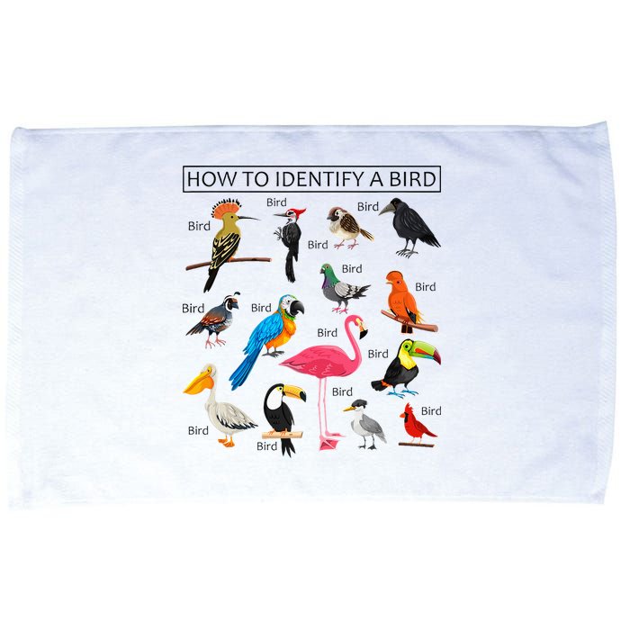 How To Identify A Bird Birds Lover Nature Birdwatcher Microfiber Hand Towel
