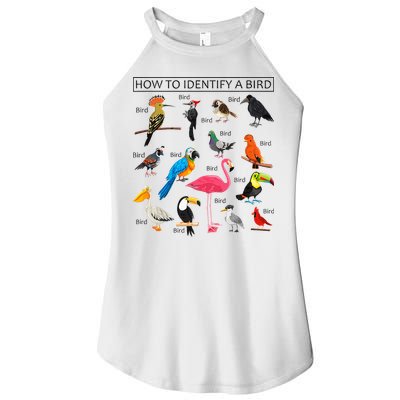 How To Identify A Bird Birds Lover Nature Birdwatcher Women's Perfect Tri Rocker Tank