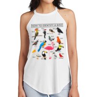 How To Identify A Bird Birds Lover Nature Birdwatcher Women's Perfect Tri Rocker Tank
