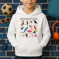 How To Identify A Bird Birds Lover Nature Birdwatcher Kids Hoodie
