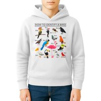 How To Identify A Bird Birds Lover Nature Birdwatcher Kids Hoodie