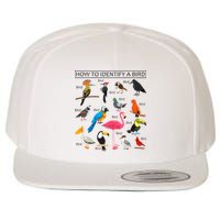 How To Identify A Bird Birds Lover Nature Birdwatcher Wool Snapback Cap