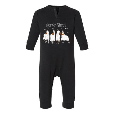 Horse This Is Boo Sheet Ghost Boo Halloween Outfit Infant Fleece One Piece