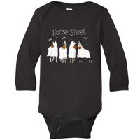 Horse This Is Boo Sheet Ghost Boo Halloween Outfit Baby Long Sleeve Bodysuit