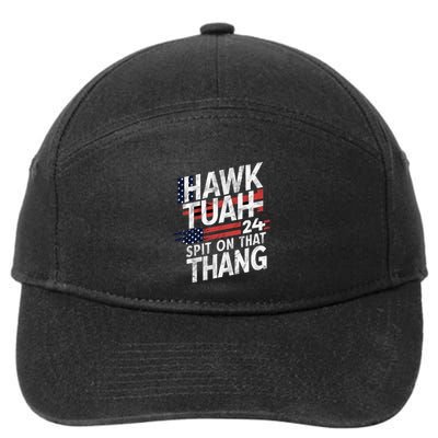 Hawk Tauh Inspirational Patriotic Design 7-Panel Snapback Hat
