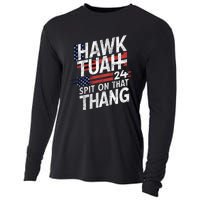 Hawk Tauh Inspirational Patriotic Design Cooling Performance Long Sleeve Crew