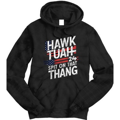 Hawk Tauh Inspirational Patriotic Design Tie Dye Hoodie