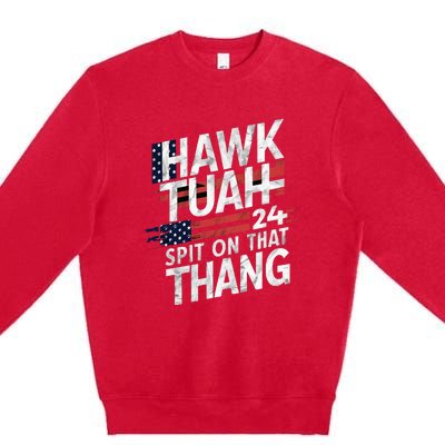 Hawk Tauh Inspirational Patriotic Design Premium Crewneck Sweatshirt