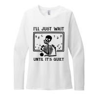 Halloween Teacher Ill Just Wait Until Its Quiet Womens CVC Long Sleeve Shirt