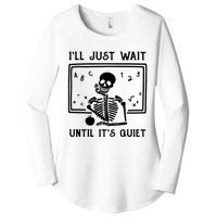 Halloween Teacher Ill Just Wait Until Its Quiet Women's Perfect Tri Tunic Long Sleeve Shirt