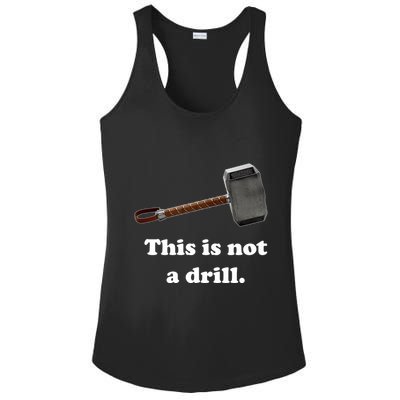 Hammer This Is Not A Drill Ladies PosiCharge Competitor Racerback Tank