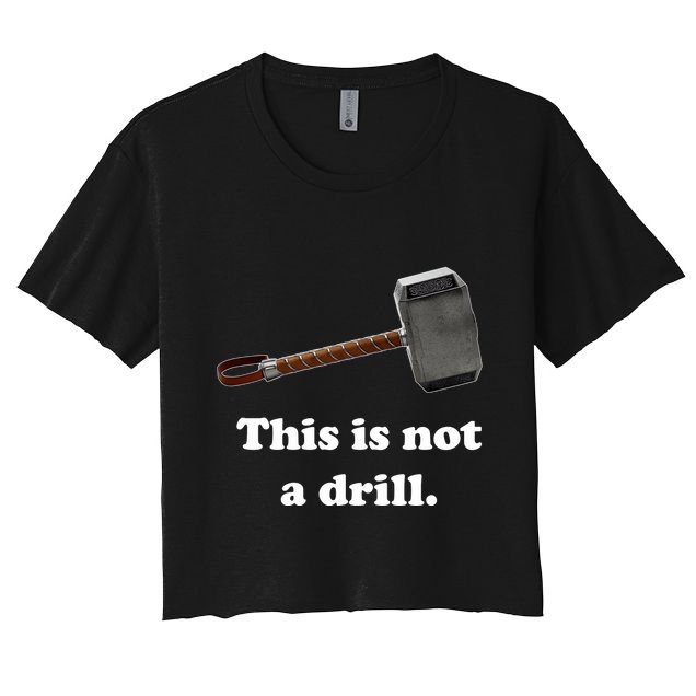 Hammer This Is Not A Drill Crop Top