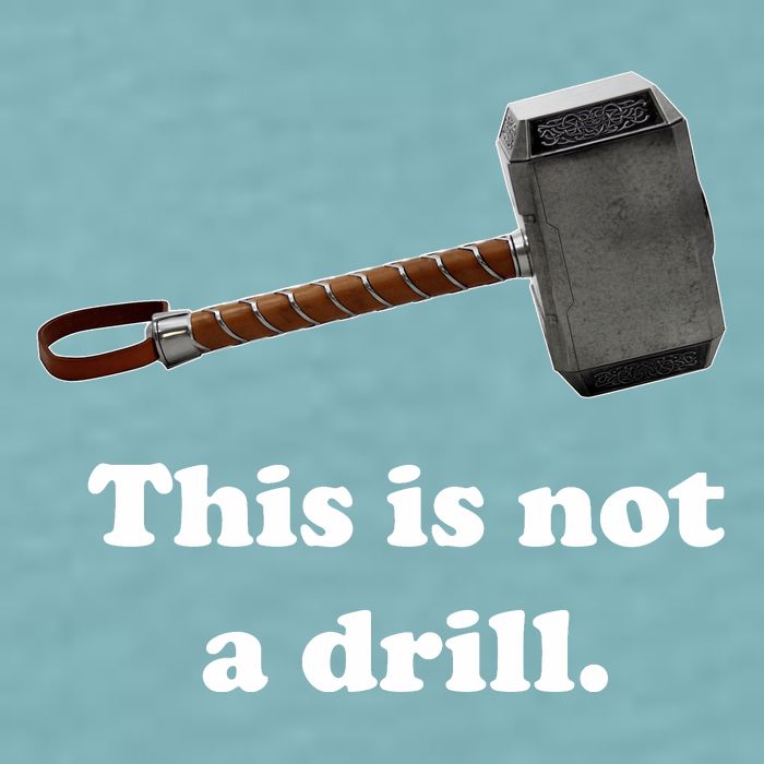 Hammer This Is Not A Drill Sueded Cloud Jersey T-Shirt