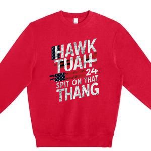 Hawk Tauh Inspirational Patriotic Design Premium Crewneck Sweatshirt