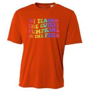 Halloween Teacher I Teach The Cutest Pumpkins In The Patch Gift Cooling Performance Crew T-Shirt