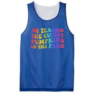 Halloween Teacher I Teach The Cutest Pumpkins In The Patch Gift Mesh Reversible Basketball Jersey Tank