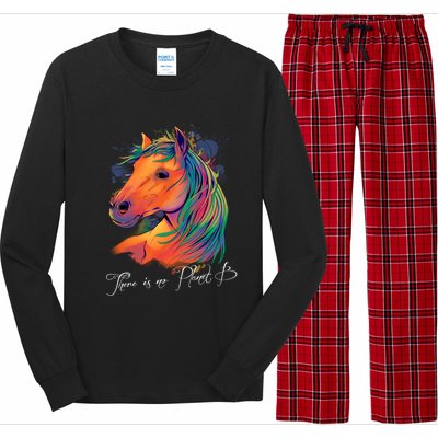 Horse: There Is No Planet B Gift Climate Change Is Real! Great Gift Long Sleeve Pajama Set